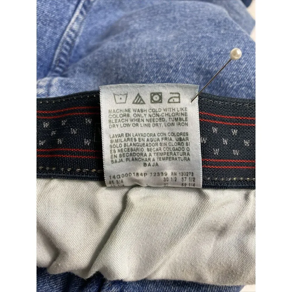 Wrangle Mens Jeans 42X30 Blue Denim Regular Fit Stretch Straight Cowboy‎ Utility